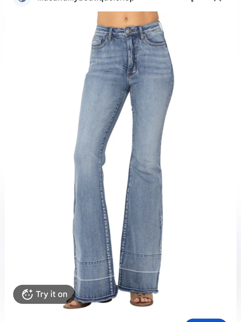 Judy Blue High Waist Flare Jeans Tummy Control Size 1/25